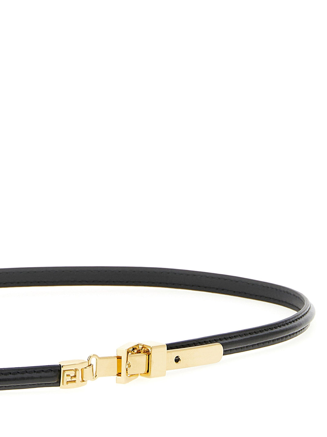 Women’s Fendi Black Calfskin Thin Belt