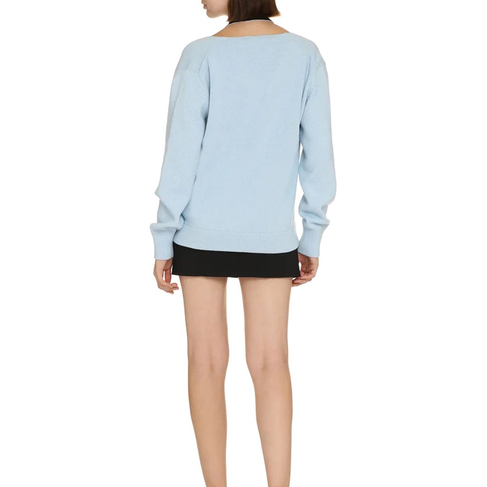 Women’s Fendi Blue Cashmere Cardigan