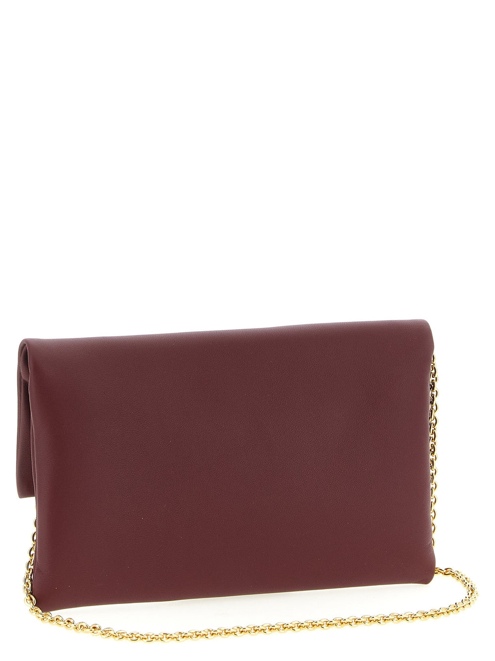 Women’s Fendi Bordeaux Lamb Leather Clutch Bag