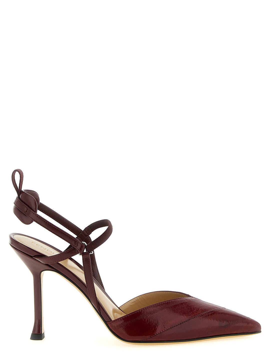 Women’s Fendi Bordeaux Lamb Leather Platform Pumps