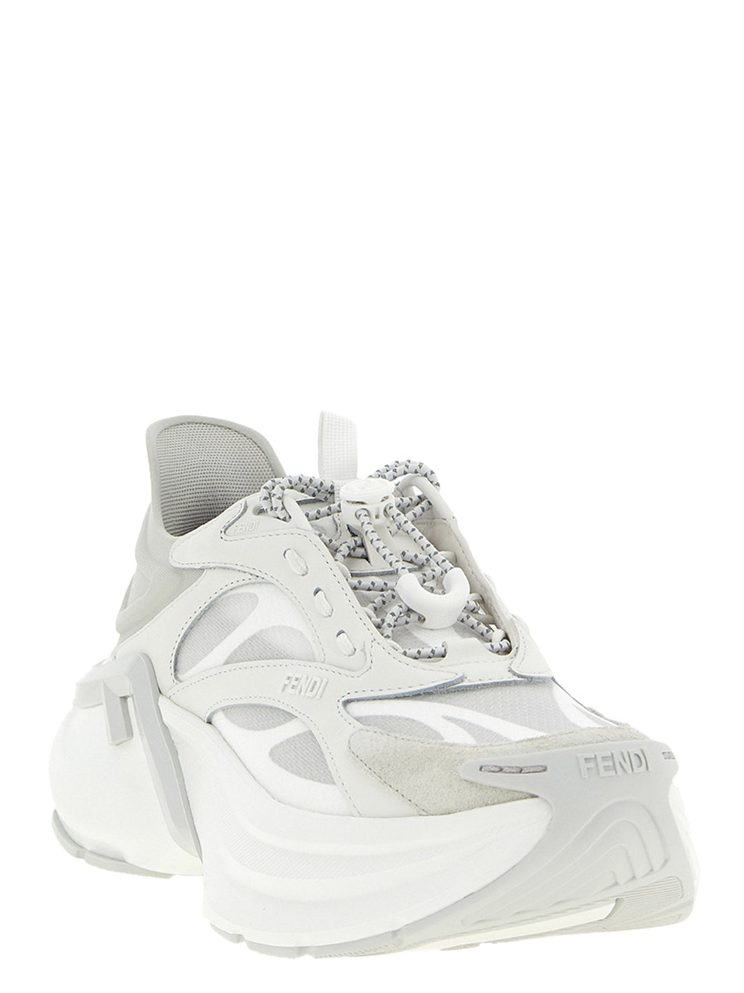 Women’s Fendi Gray Calfskin Athletic Sneakers