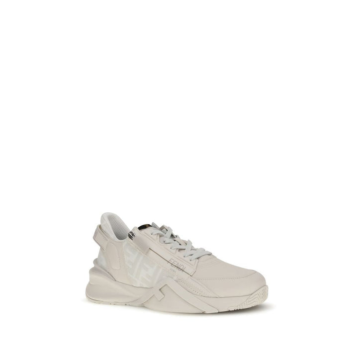 Women’s Fendi White Calf Leather Bos Taurus Athletic Sneakers