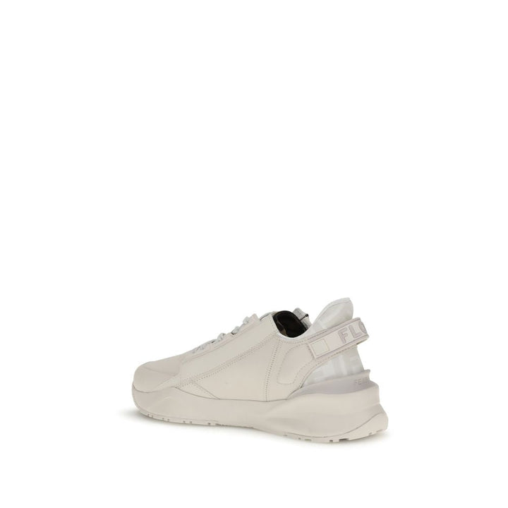 Women’s Fendi White Calf Leather Bos Taurus Athletic Sneakers