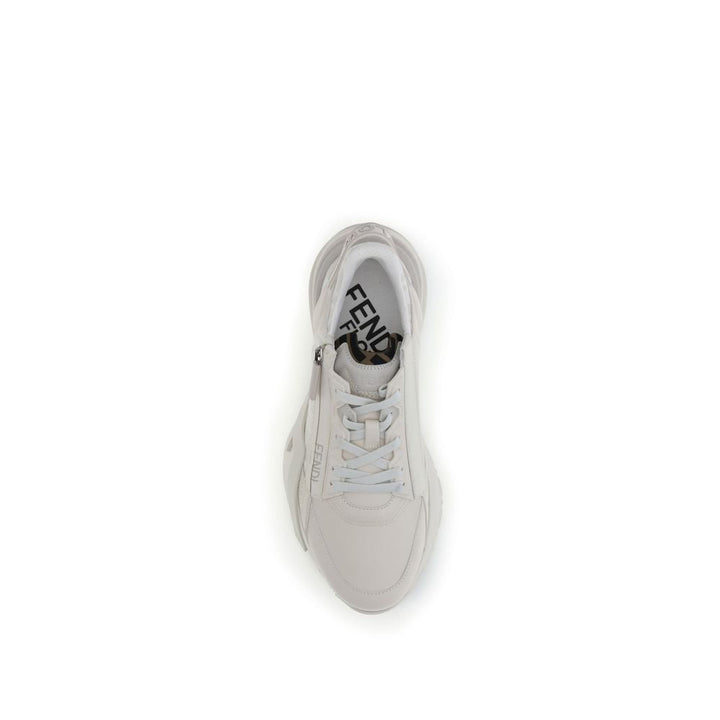 Women’s Fendi White Calf Leather Bos Taurus Athletic Sneakers