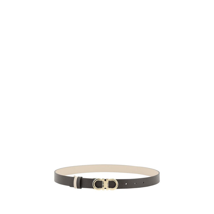 Women’s Ferragamo Black Calf Leather Bos Taurus Regular Belt