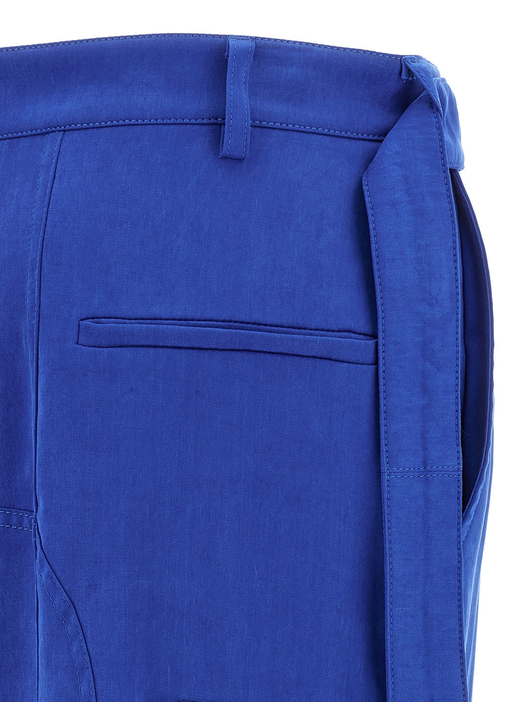 Women’s Ferragamo Blue Lyocell Cargo Pants