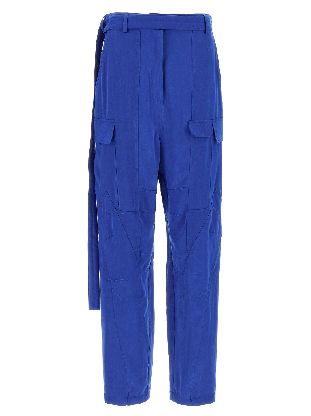 Women’s Ferragamo Blue Lyocell Cargo Pants