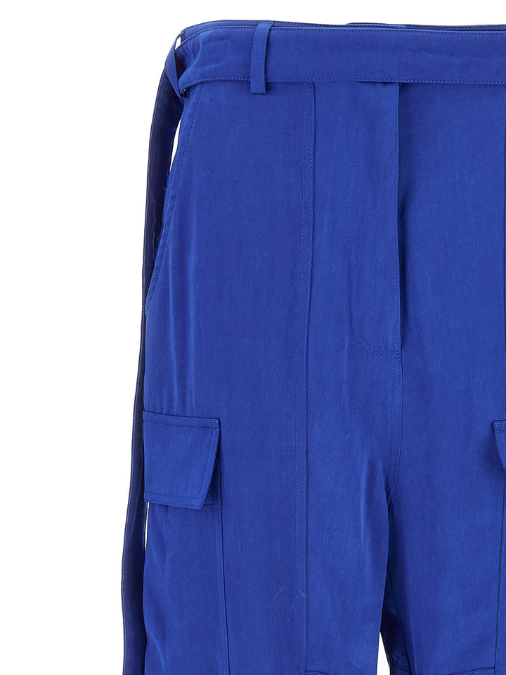 Women’s Ferragamo Blue Lyocell Cargo Pants