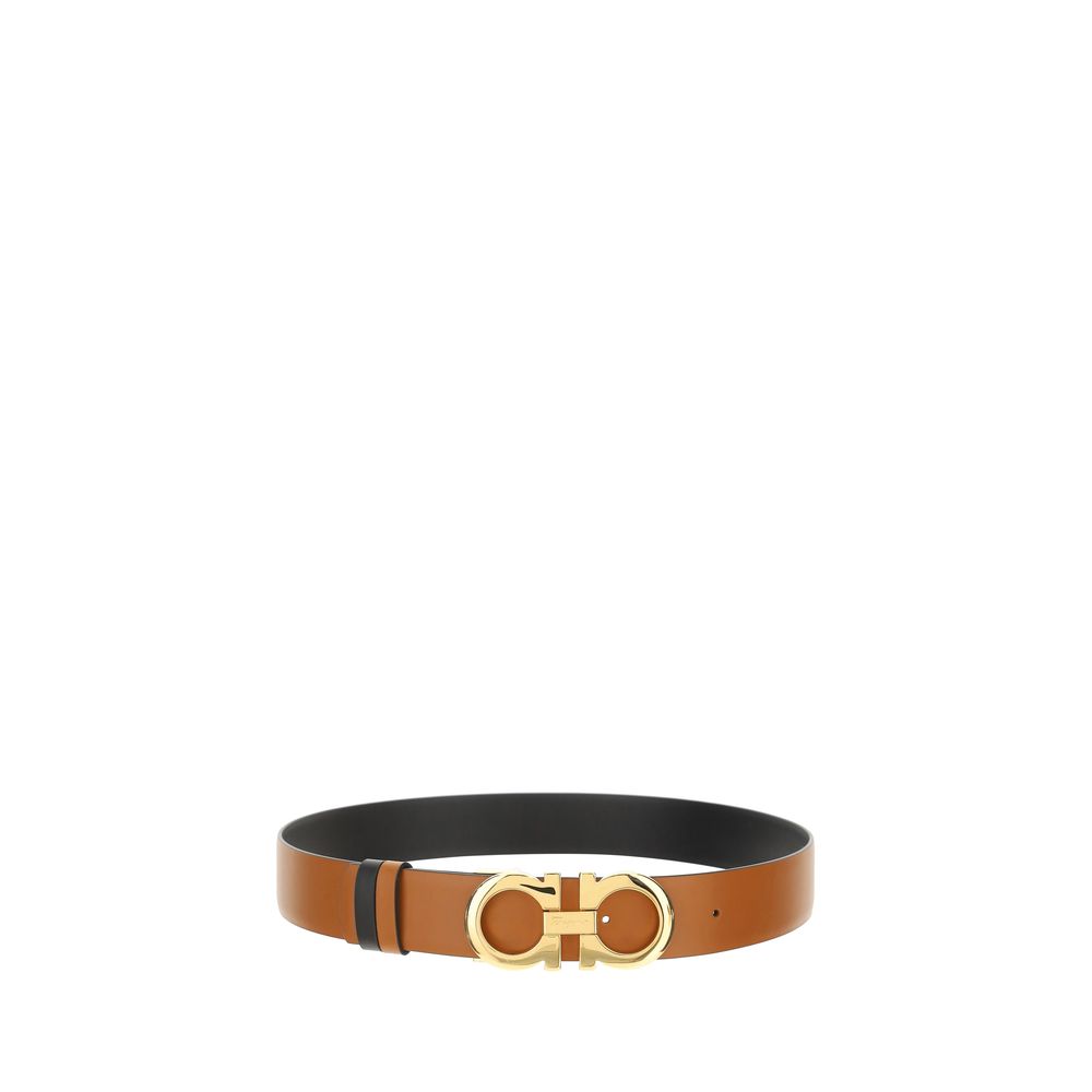 Women’s Ferragamo Brown Calf Leather Bos Taurus Regular Belt
