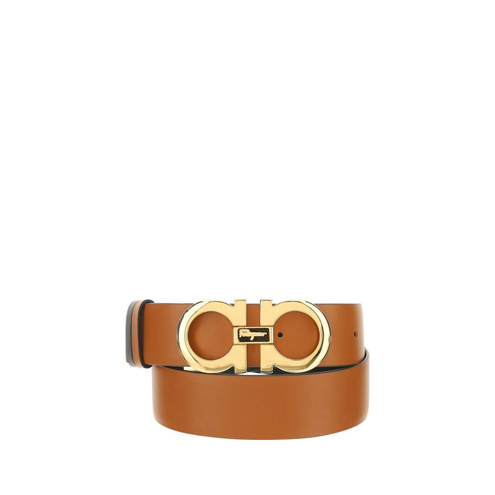 Women’s Ferragamo Brown Calf Leather Bos Taurus Regular Belt