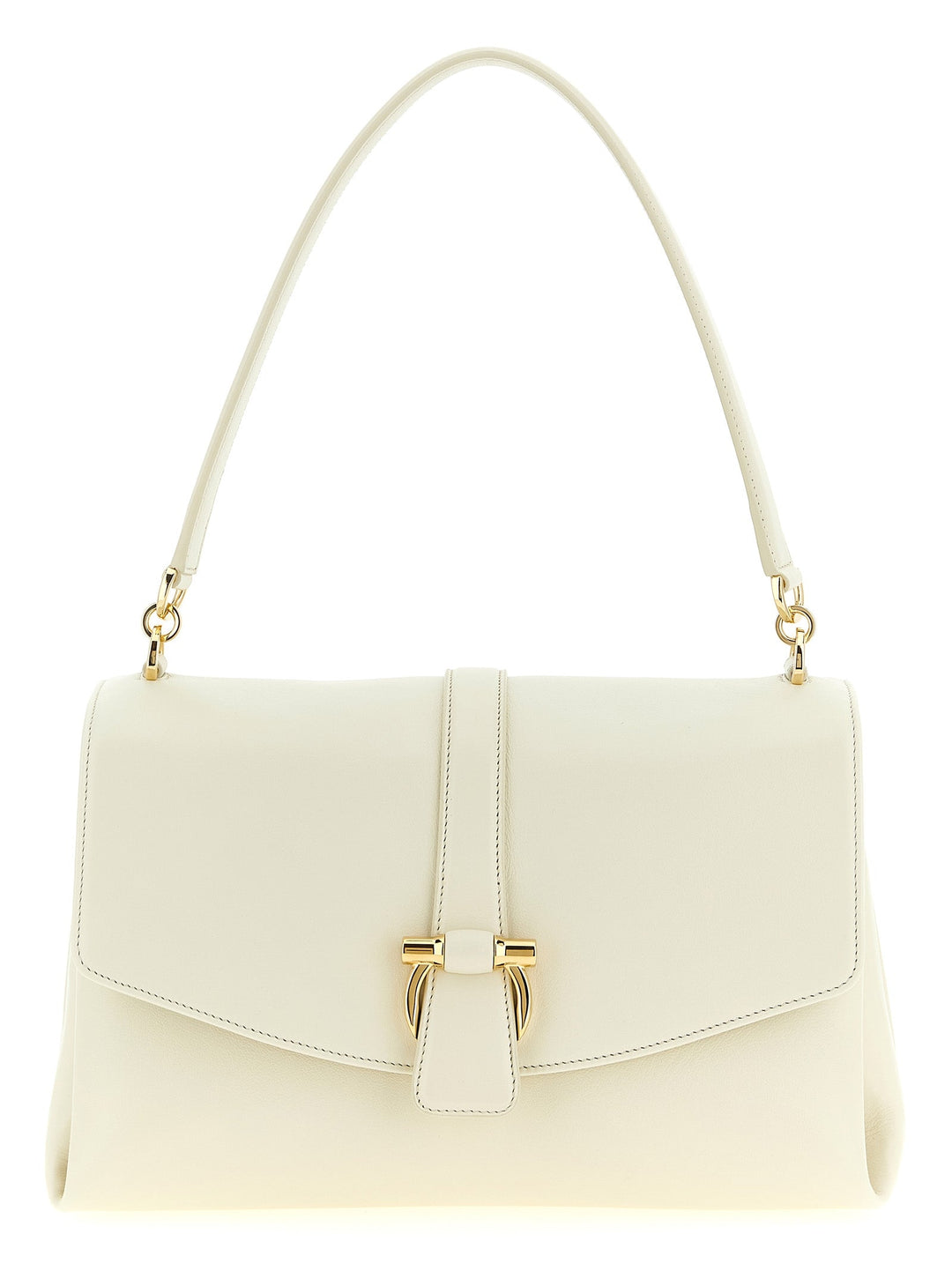 Women’s Ferragamo White Calfskin Shoulder Bag