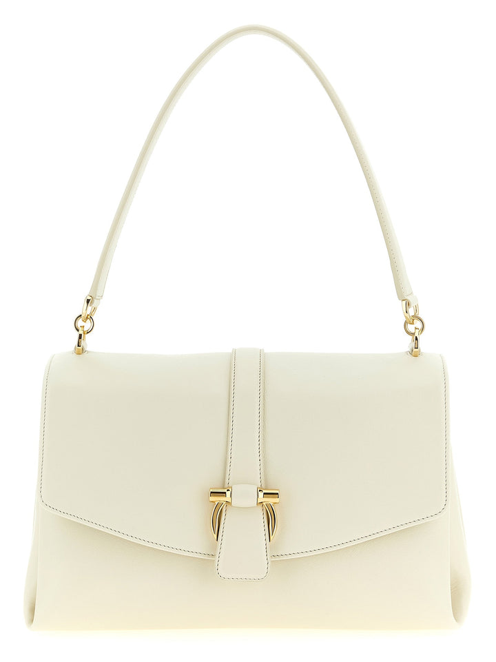Women’s Ferragamo White Calfskin Shoulder Bag