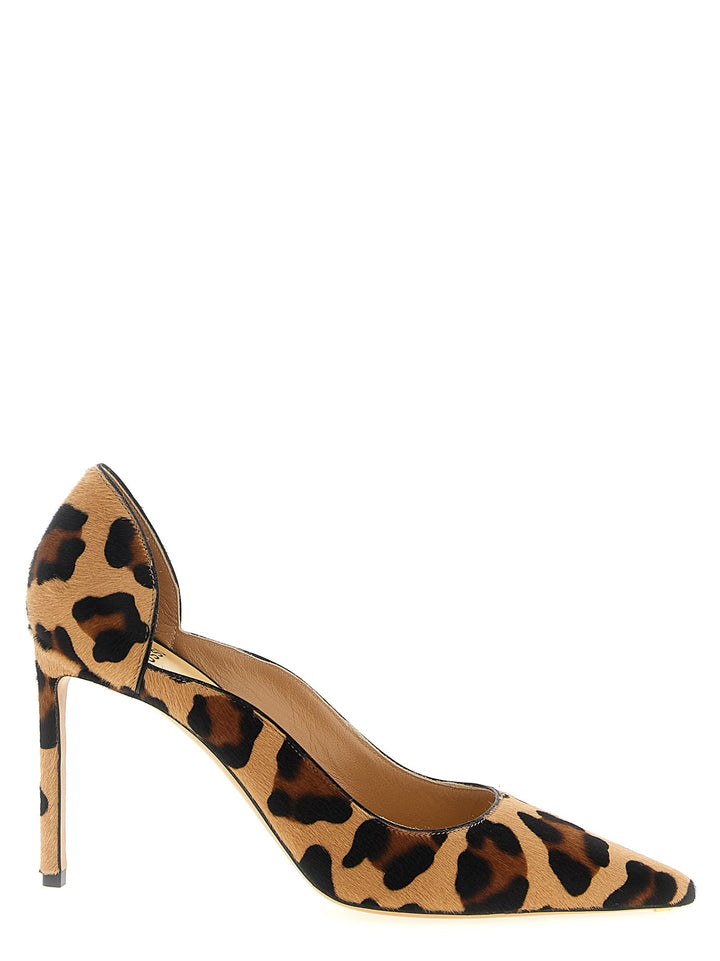 Women’s Francesco Russo Multicolor Goatskin High Heel Pumps