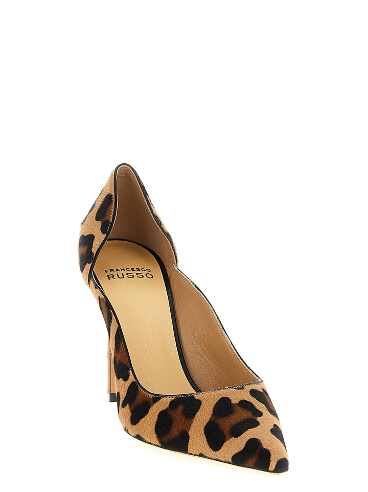 Women’s Francesco Russo Multicolor Goatskin High Heel Pumps