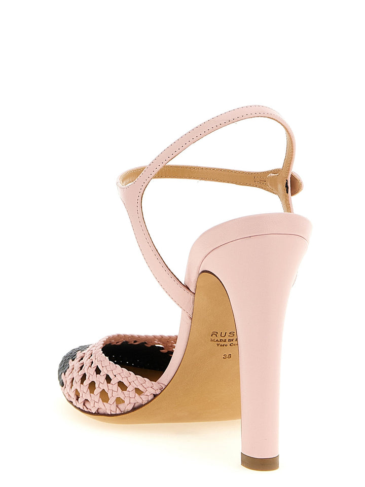 Women’s Francesco Russo Multicolor Goatskin High Heel Pumps