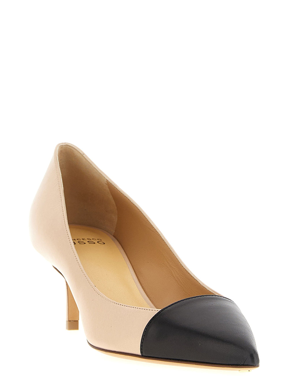Women’s Francesco Russo Multicolor Goatskin Mid Heel Pumps