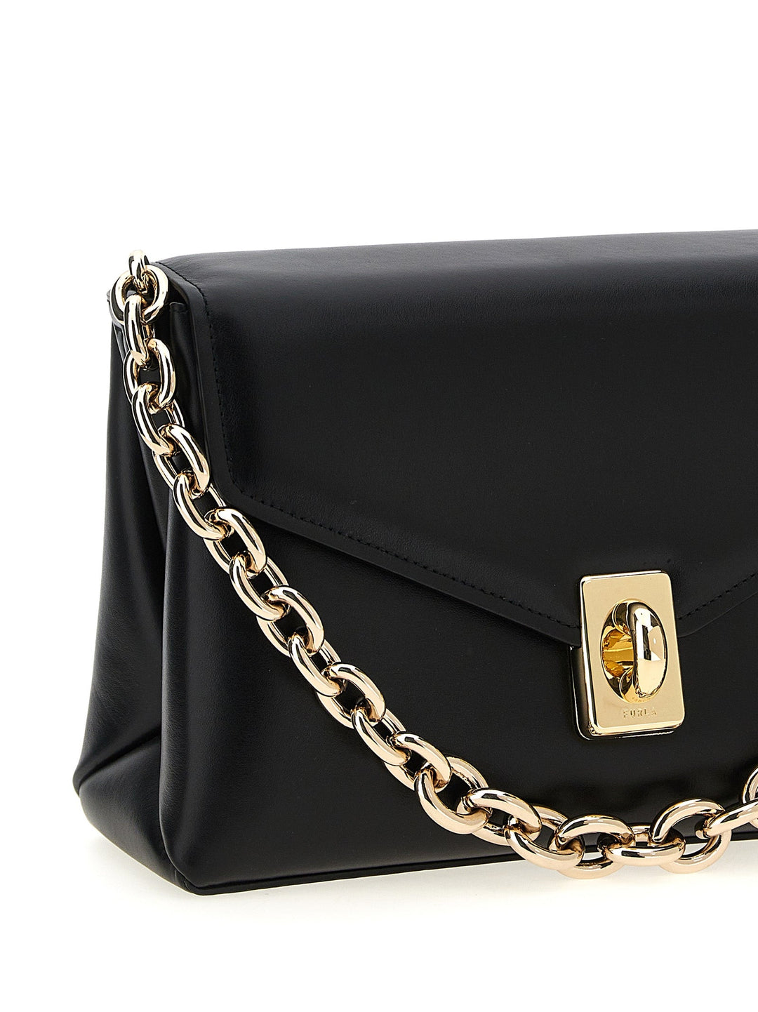 Women’s Furla Black Leather Shoulder Bag