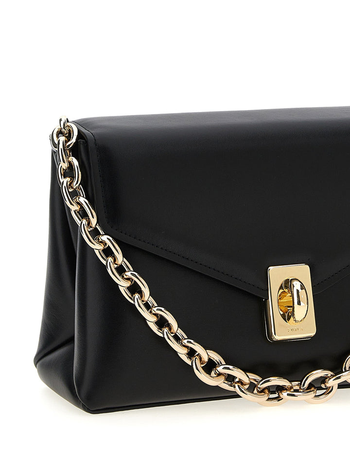 Women’s Furla Black Leather Shoulder Bag