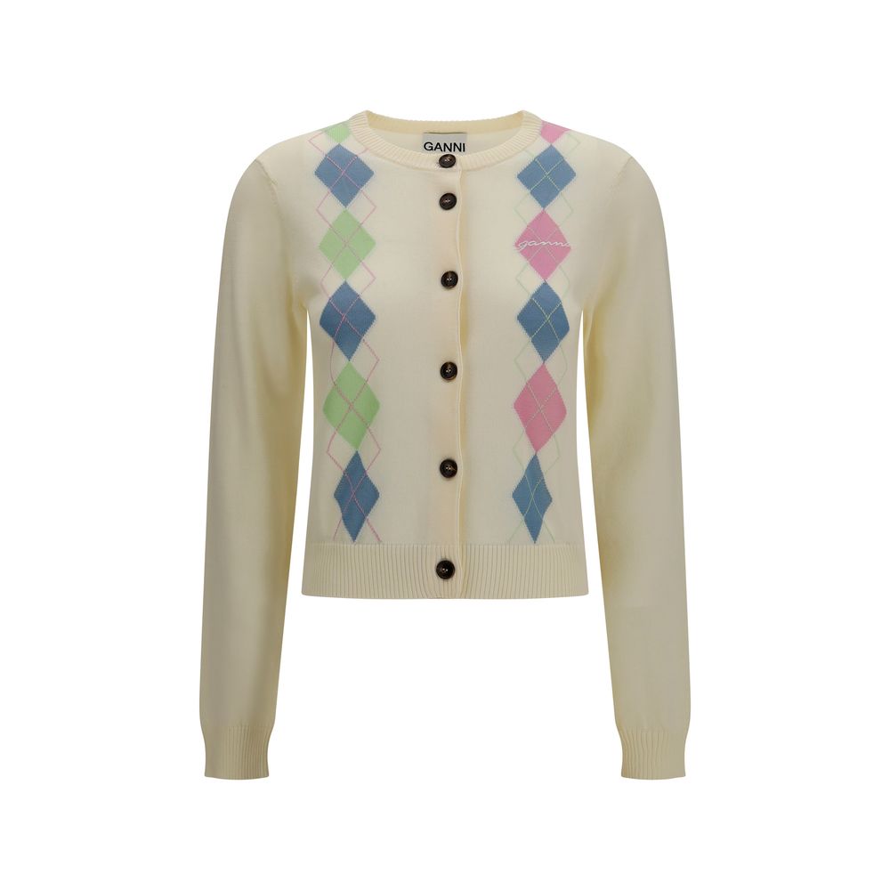 Women’s Ganni Beige Cotton Cardigan