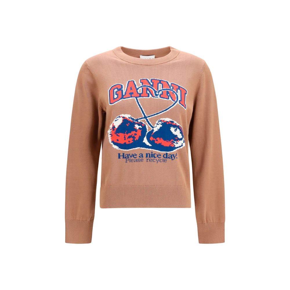 Women’s Ganni Beige Cotton Sweatshirt