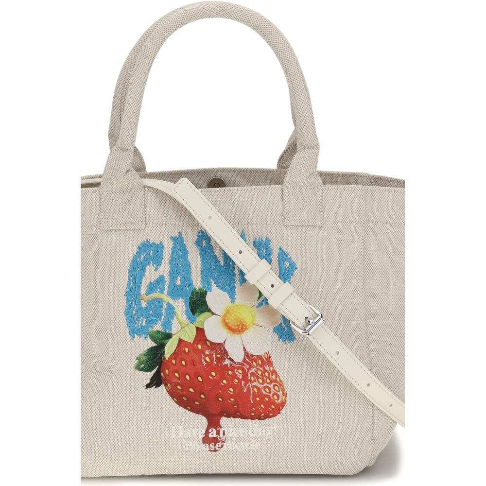 Women’s Ganni Beige Polyester Shoulder Bag