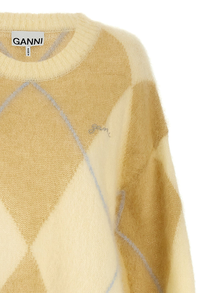 Women’s Ganni Bicolor Wool Cardigan