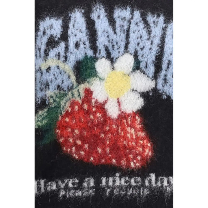 Women’s Ganni Black Alpaca Vicugna Pacos T-shirt