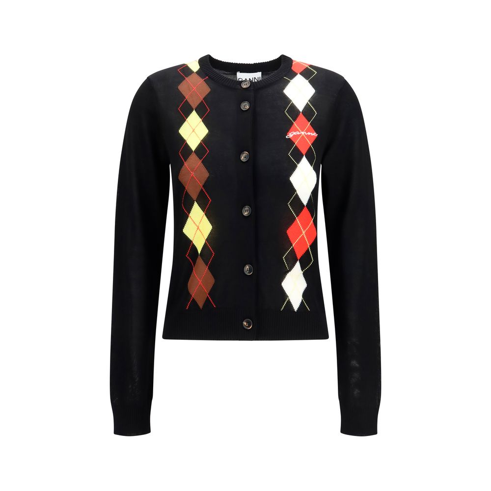 Women’s Ganni Black Cotton Cardigan