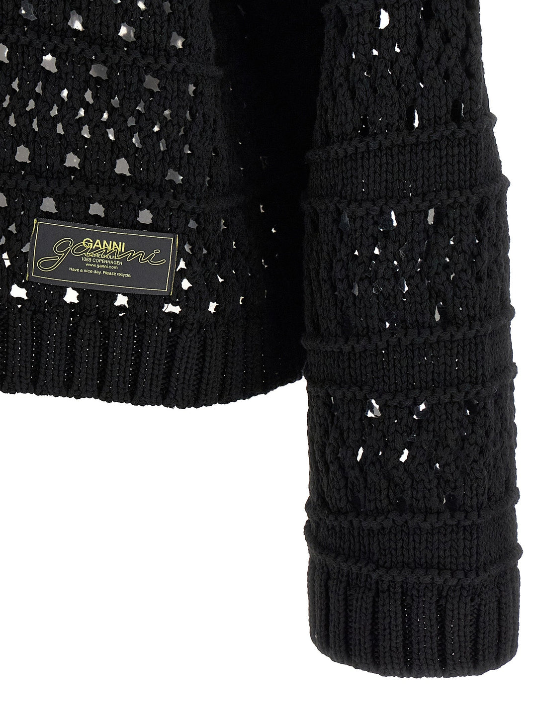 Women’s Ganni Black Cotton Cardigan