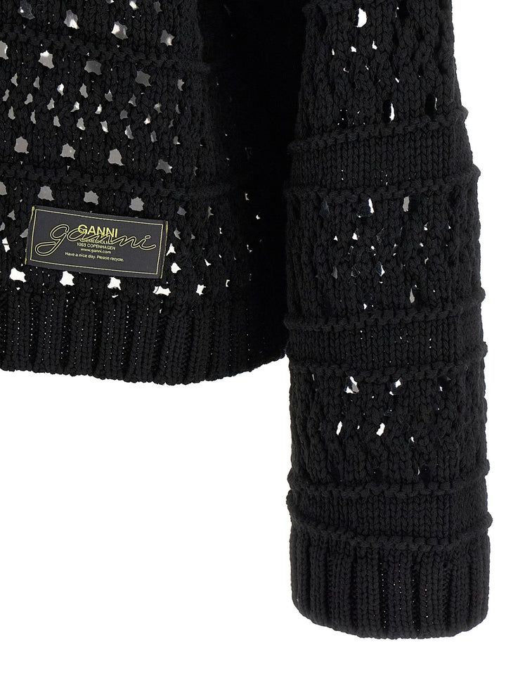 Women’s Ganni Black Cotton Cardigan