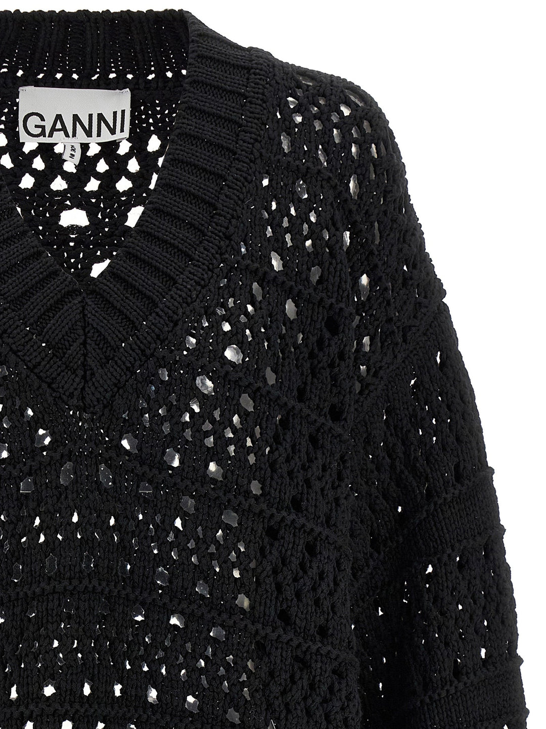 Women’s Ganni Black Cotton Cardigan