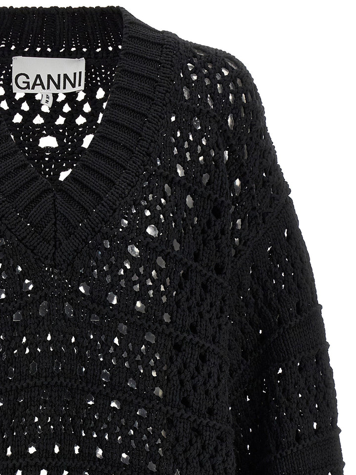 Women’s Ganni Black Cotton Cardigan