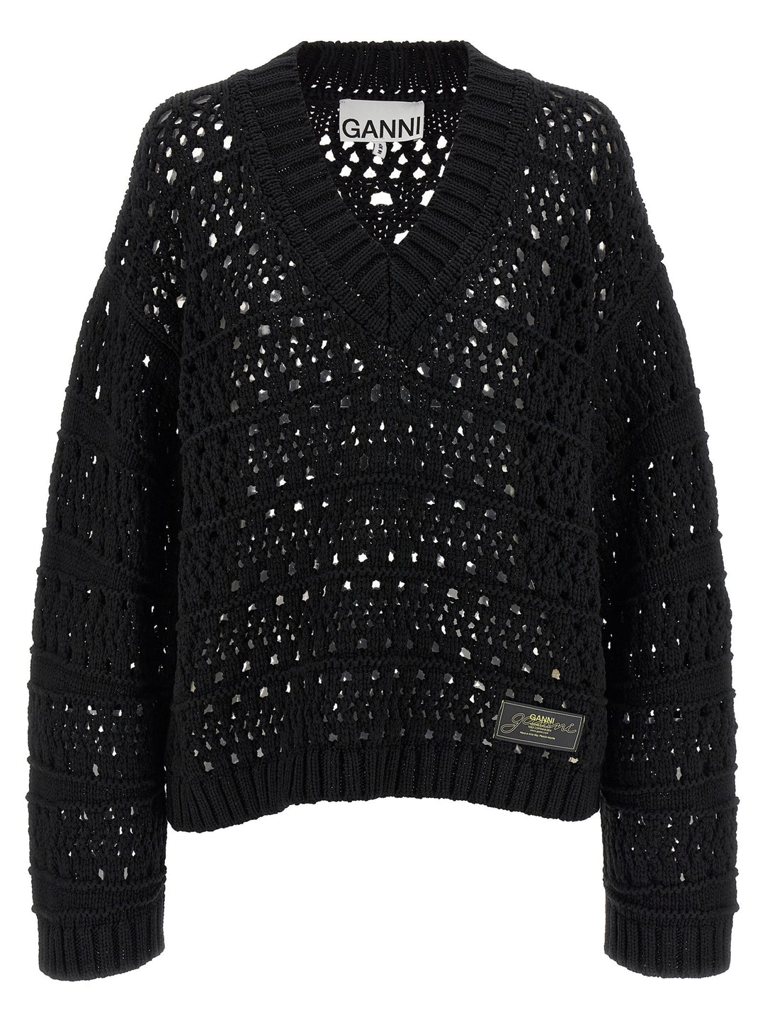 Women’s Ganni Black Cotton Cardigan