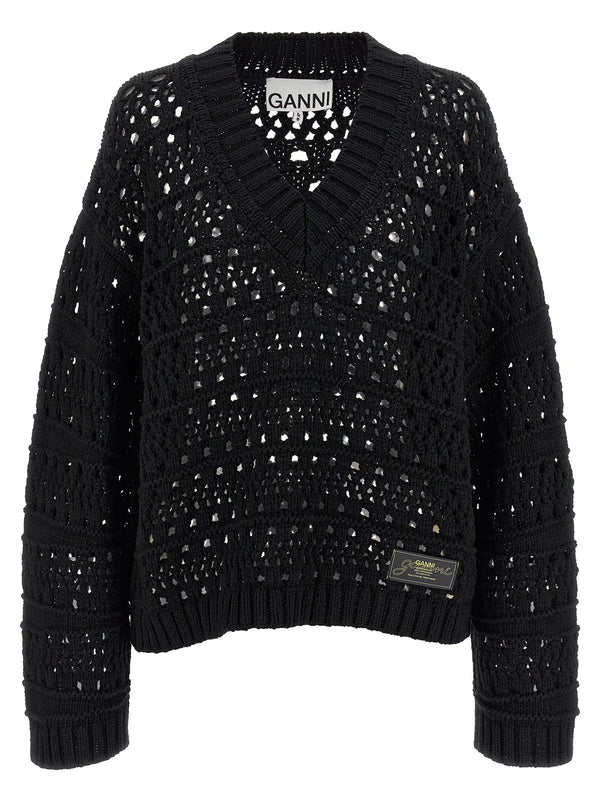 Women’s Ganni Black Cotton Cardigan