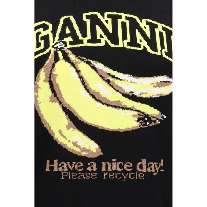 Women’s Ganni Black Cotton Sweatshirt