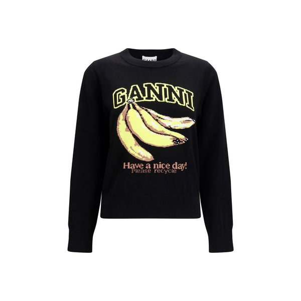 Women’s Ganni Black Cotton Sweatshirt