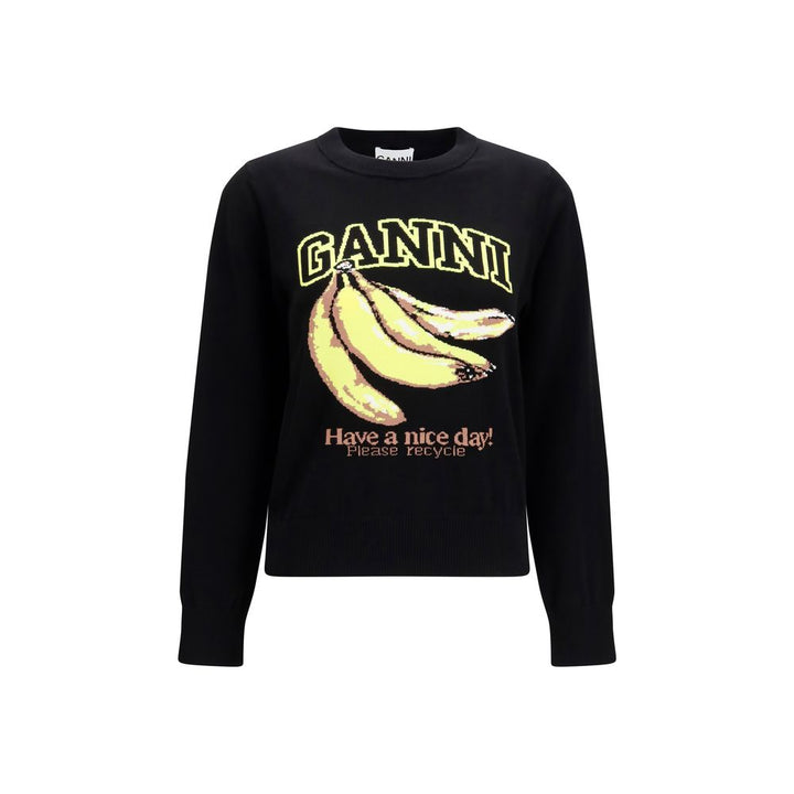 Women’s Ganni Black Cotton Sweatshirt