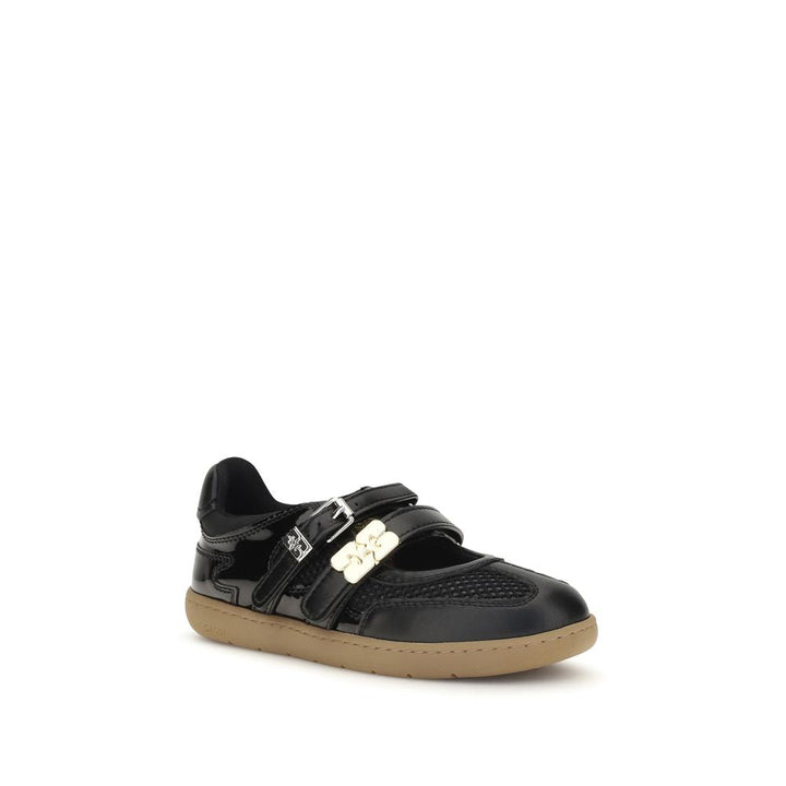 Women’s Ganni Black Polyester Ballet Flats