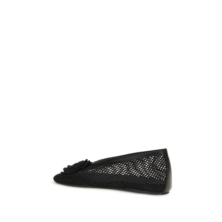 Women’s Ganni Black Polyethylene Ballet Flats