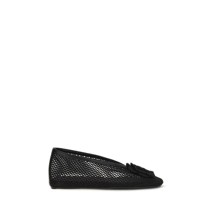 Women’s Ganni Black Polyethylene Ballet Flats