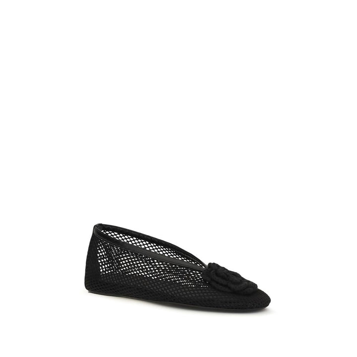 Women’s Ganni Black Polyethylene Ballet Flats
