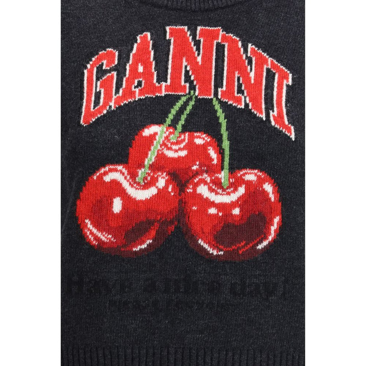 Women’s Ganni Black Wool Sweatshirt