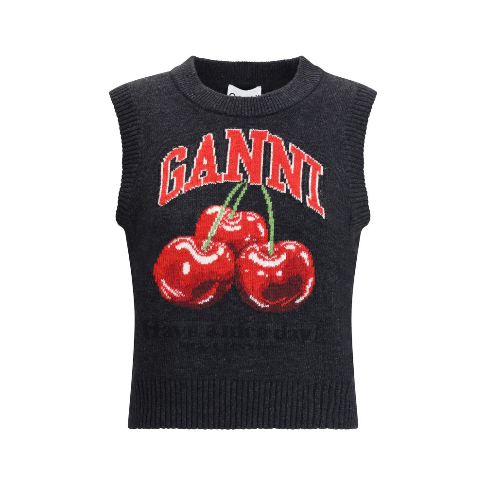Women’s Ganni Black Wool Sweatshirt