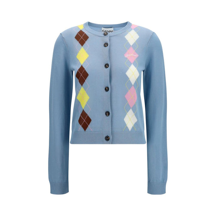 Women’s Ganni Blue Cotton Cardigan