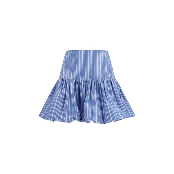 Women’s Ganni Blue Cotton Mini Skirt