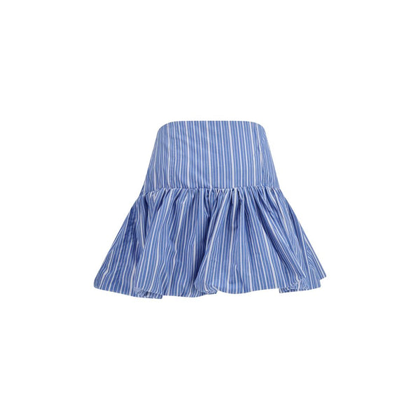 Women’s Ganni Blue Cotton Mini Skirt