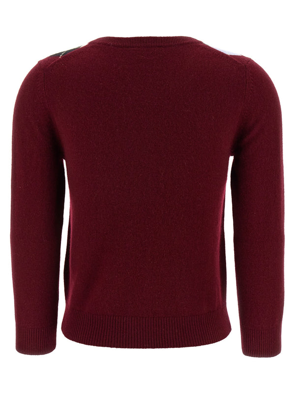 Women’s Ganni Bordeaux Merino Wool Cardigan