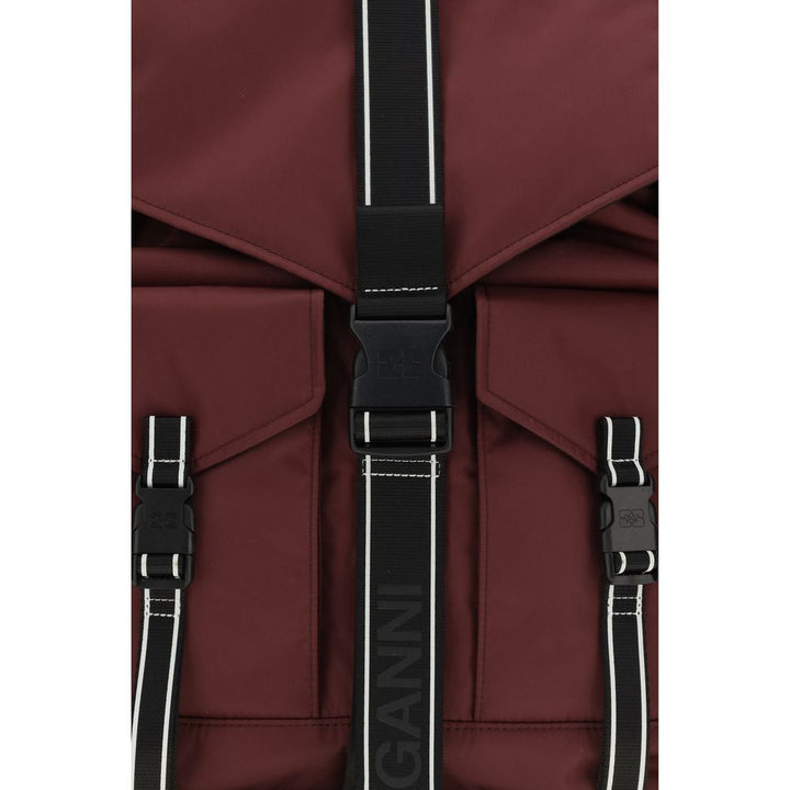 Women’s Ganni Bordeaux Recycled Polyamide Backpack