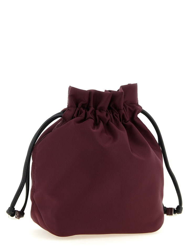 Women’s Ganni Bordeaux Recycled Polyamide Clutch Bag
