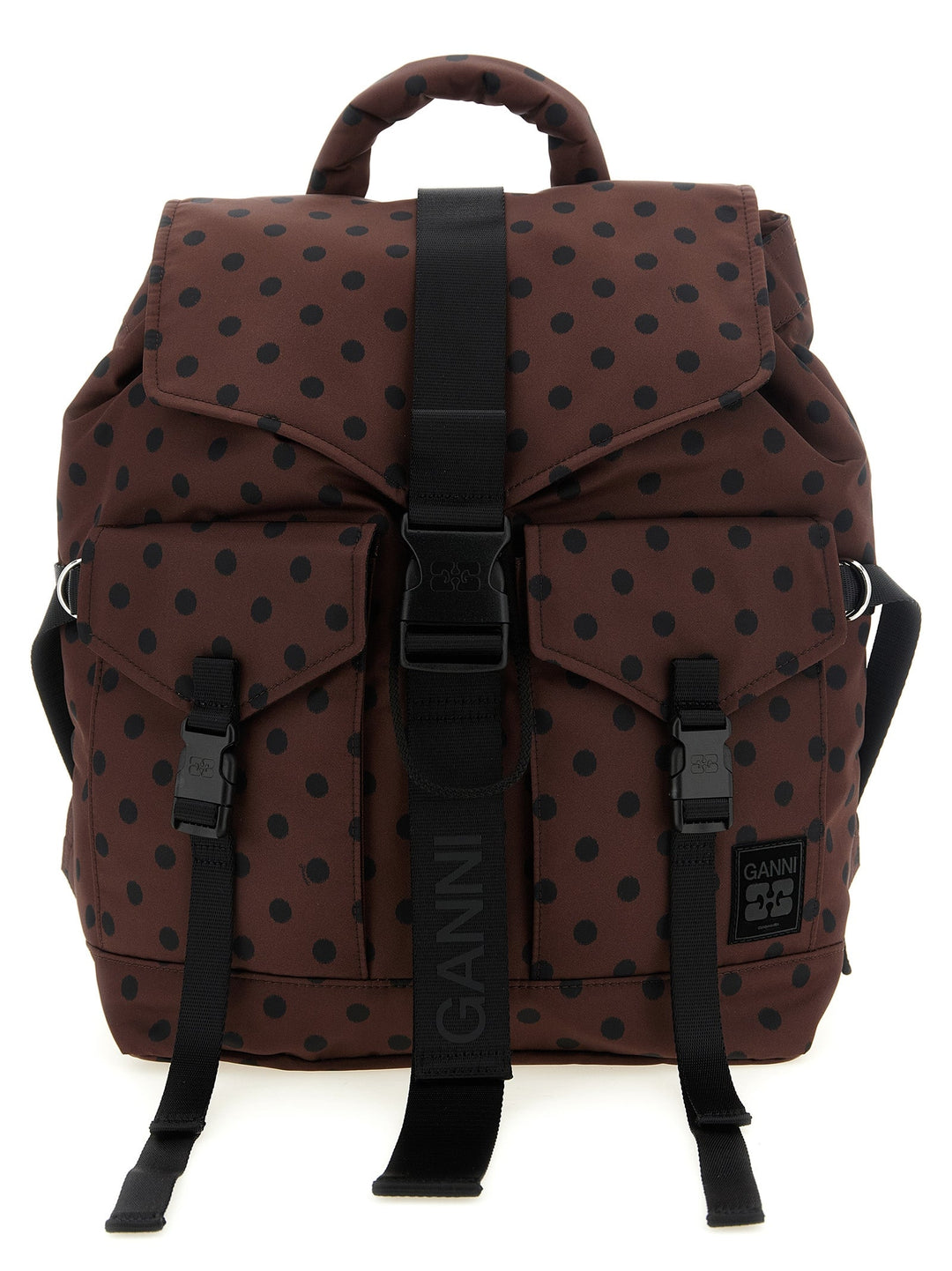 Women’s Ganni Brown Recycled Polyamide Backpack
